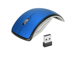 Baoj-2026 Ratón inalámbrico inteligente, delgado y portátil de 2,4 g con receptor USB para ordenador portátil, tableta y oficina (azul)