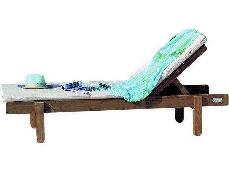 Tumbona de Jardín CARMO WOOD Relax (Marrón - Madera - 195x70x36 cm)