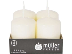 Conjunto 4 Velas Taco Müller 62/48Mm   Beige