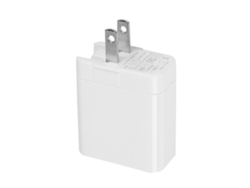 Cargador De Viaje De Doble Puerto Con Pantalla Digital 5v 3a Adaptador De Carga Blanco