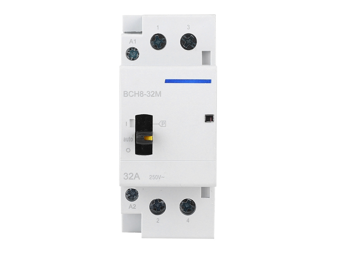 Contactor Eléctrico Doméstico 2p32a Con Función Manual Para Edificios (2na)