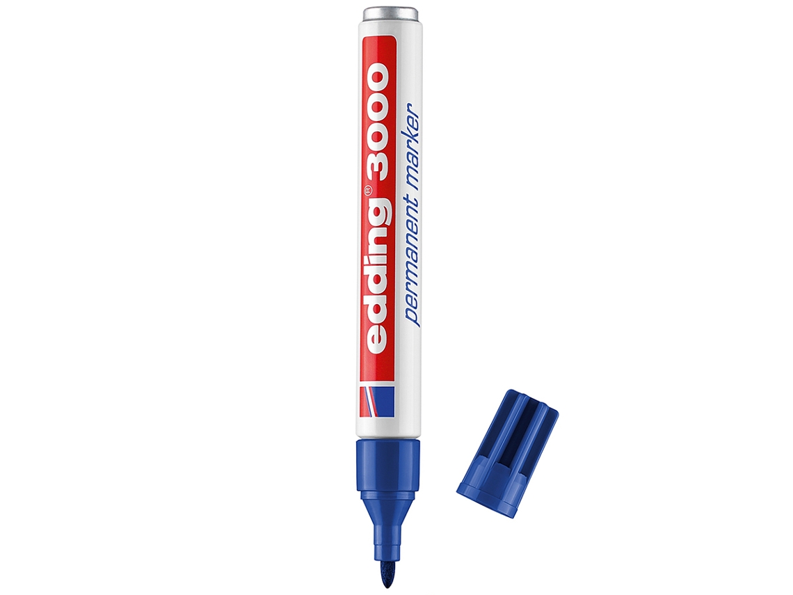 Marcador Permanente EDDING 3000 Azul 3 mm