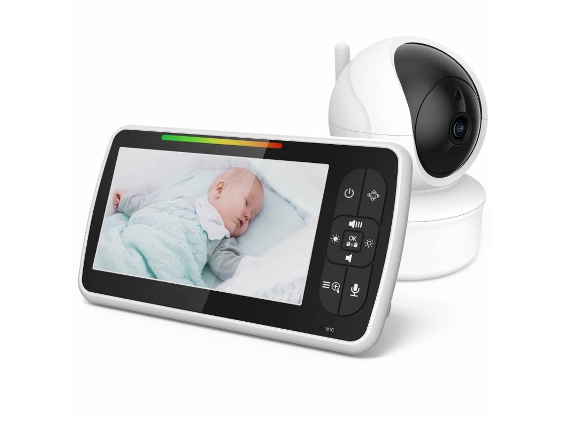 Sm650 Monitor De Bebé Cámara Ajustable Con Pantalla De 5 Pulgadas Con Intercomunicador Bidireccional De Visión Nocturna Infrarroja Gertiz