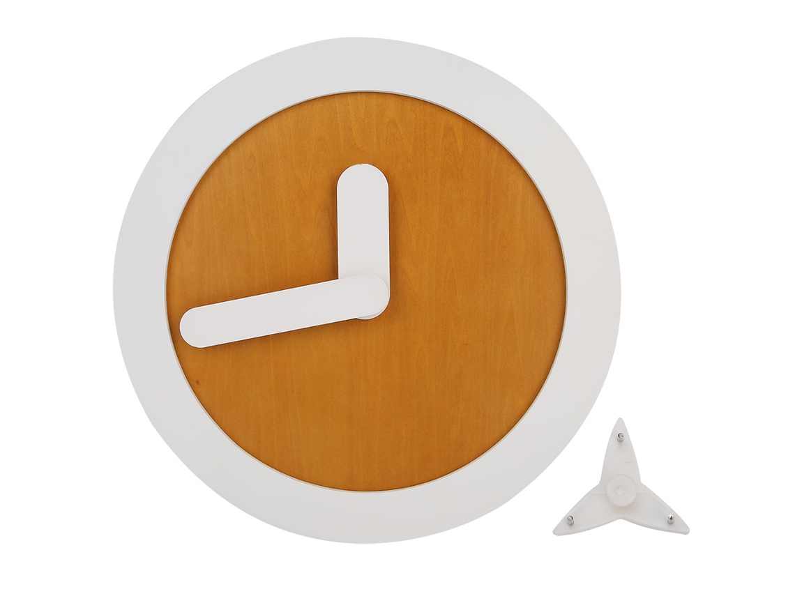 Reloj de pared Baok sin segundero, estilo sencillo para sala de estar y dormitorio, decoración del hogar, para colgar.