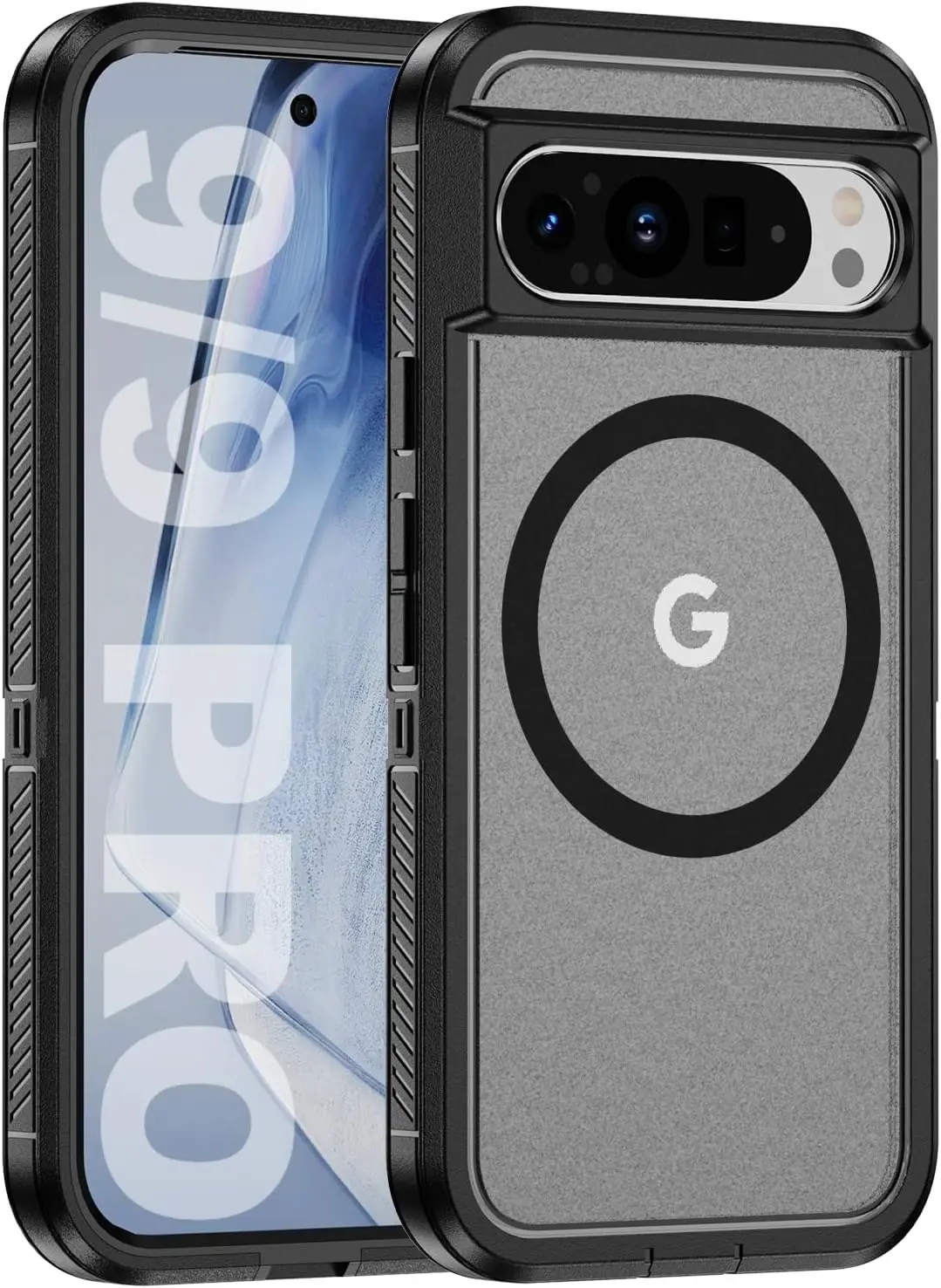 (gris, Google Pixel 7) Funda Protectora Resistente Para Teléfono, A Prueba De Golpes, Magnética, Con Carga Inalámbrica.