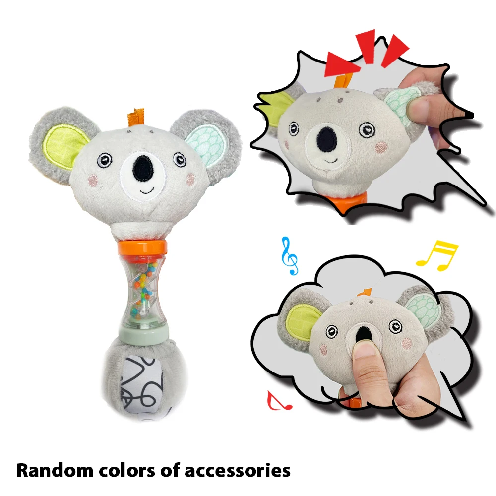 Sonajero infantil que mejora la capacidad de agarre y las habilidades motoras. MDUG (Koala Gris)