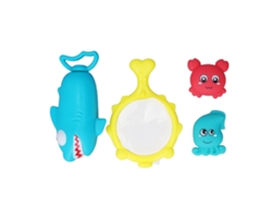 Jinwei-juguete De Baño Para Niños Con Red Y Peces Flotantes Y De Spraying