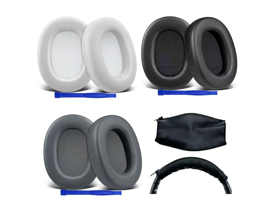 Accesorios para auriculares Ult Wear: diademas de cuero negro para Sony WH Ult900n (2 unidades) Yunzii (2 unidades)