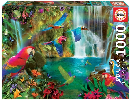 Puzzle EDUCA 1000 Loros Tropicales (Edad Mínima: 12 Años - 1000 Piezas)