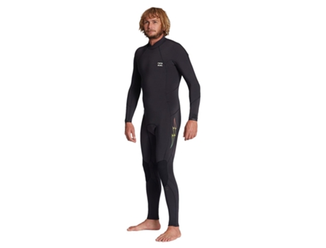 Terno de Neoprene Manga Longa com Zíper Nas Costas 504 Absolute Preto Sbillabong