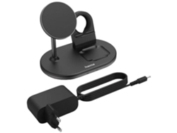 Cargador multiinductivo HAMA Magcharge 00187272 Enchufes estándar Qi negros