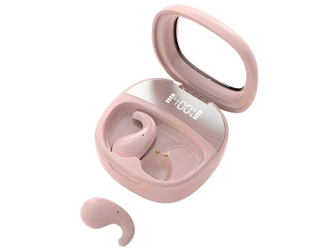 Auriculares Sem Fio Tws Display Digital Yizhood Bluetooth Rosa