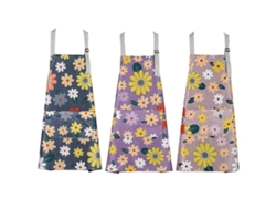 3 Delantales De Cocina Ajustables Sin Mangas Con Patrón Floral Impermeables Para Hornear Jardinería Limpieza