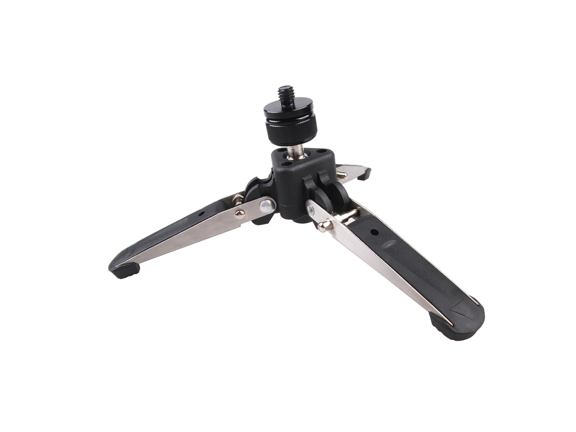 Base de soporte para trípode/monopié, 3 patas, tornillo de 3/8'', aluminio, universal para cámaras DSLR.