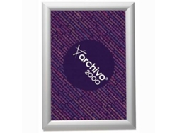 Expositor Archivo 2000 Plateado Con marco Din A4