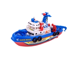 Barco De Juguete Eléctrico Infantil Con Luces, Sonido Y Rociador De Agua - Modelo De Protección Contra Incendios Marinos