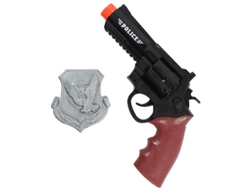VPMKP-Kit clásico de policía arma de juguete y placa