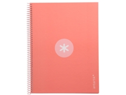 Cuaderno LIDERPAPEL Série Antartik 90g/m² rosa , horizontal (A4)