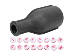 Danu2026-16 Dados Numerados Con Frasco Agitador Suministros De Billar Juego De Entretenimiento Para Familia Bar Club Negro