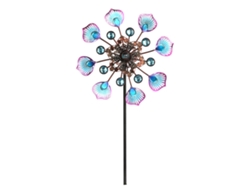 Molinillo de viento metálico para jardín, impermeable y resistente a los rayos UV.