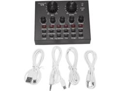 Interfaz De Tarjeta De Sonido V8, Micrófono De Audio Usb Externo Con Función Para Transmisiones En Vivo.