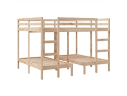 Maison Exclusive - Estructura De Litera Triple Madera De Pino 160x200/80x160 Cm