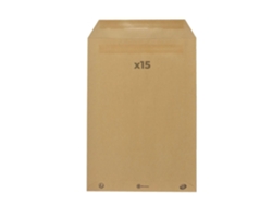 15 sobres en papel kraft 90 g - 22,9 x 32,4 cm RAJA