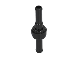 Válvula de retenção unidirecional de nylon com mola, PVDF, resistente a altas temperaturas e corrosão, 5/16 polegadas