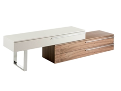 Mueble de TV ANGEL CERDÁ. 3081 (Marrón, Gris - MDF, Madera - 152 / 152 x 45 / 45 x 53 / 35 cm)