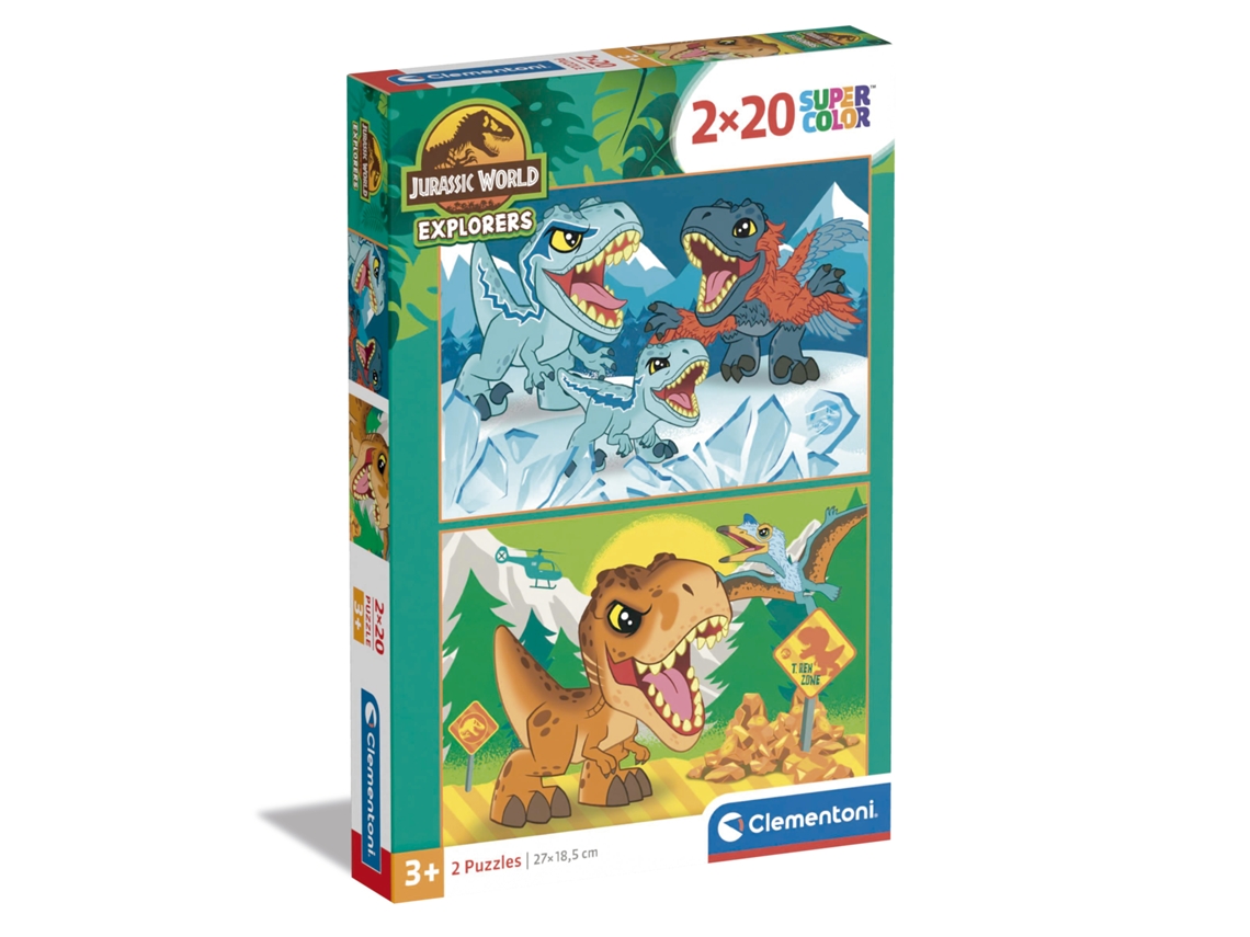 Rompecabezas Clementoni de Jurassic World de 2x20 piezas
