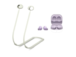 2 Auriculares Bluetooth con cable y almohadillas de silicona antideslizantes para Samsung Galaxy Buds 2