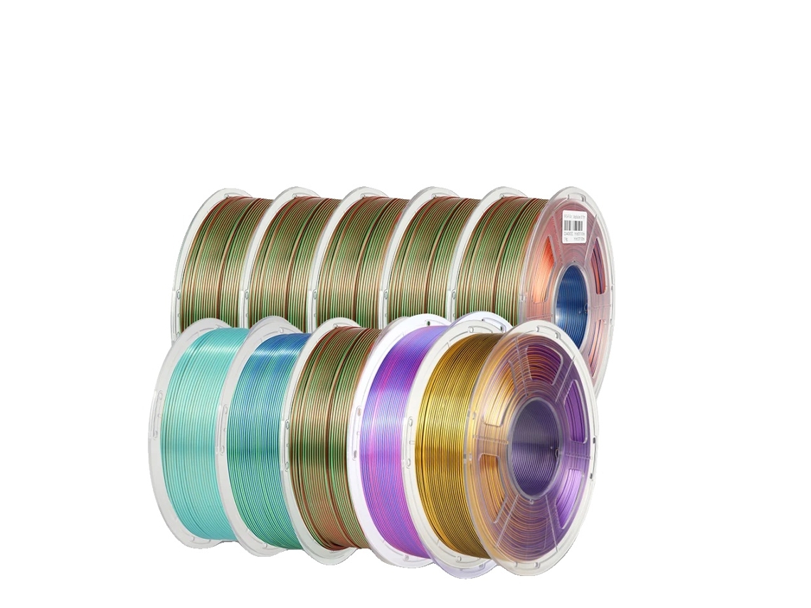 Filamento para impresora 3D, doble y triple color, alta resistencia, triple mezcla de seda - 13