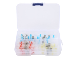 50pcs Conector De Empalme Termoencogible Anillo De Soldadura Impermeable Para Cable (blanco Rojo Azul Amarillo)