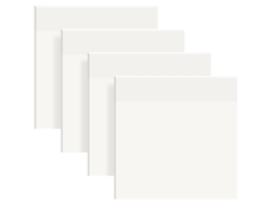 Bloc de notas adhesivas transparente, 200 hojas, impermeable y reutilizable. Mdug (75 x 75 mm)