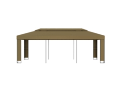 Gazebo con techo doble 3x6 m 180 g/m² Gris parduzco Wsd420329 Lovely Home