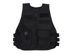 Chaleco Protector Para Niños Aireado Para Caza Y Juegos De Combate Al Aire Libre Negro Talla S
