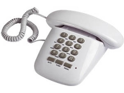 Teléfono fijo BRONDI Sirio blanco