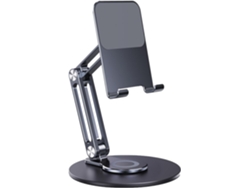 Soporte De Escritorio Plegable De Aluminio Con Rotación De 360°: Mantiene Tu Teléfono A Mano.