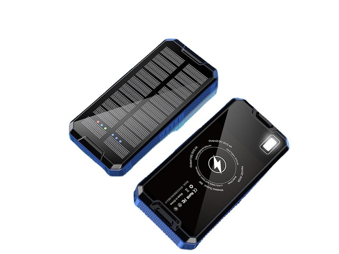 Cargador Banco Energia Sem Portátil Mah Led YIZHOOD Azul