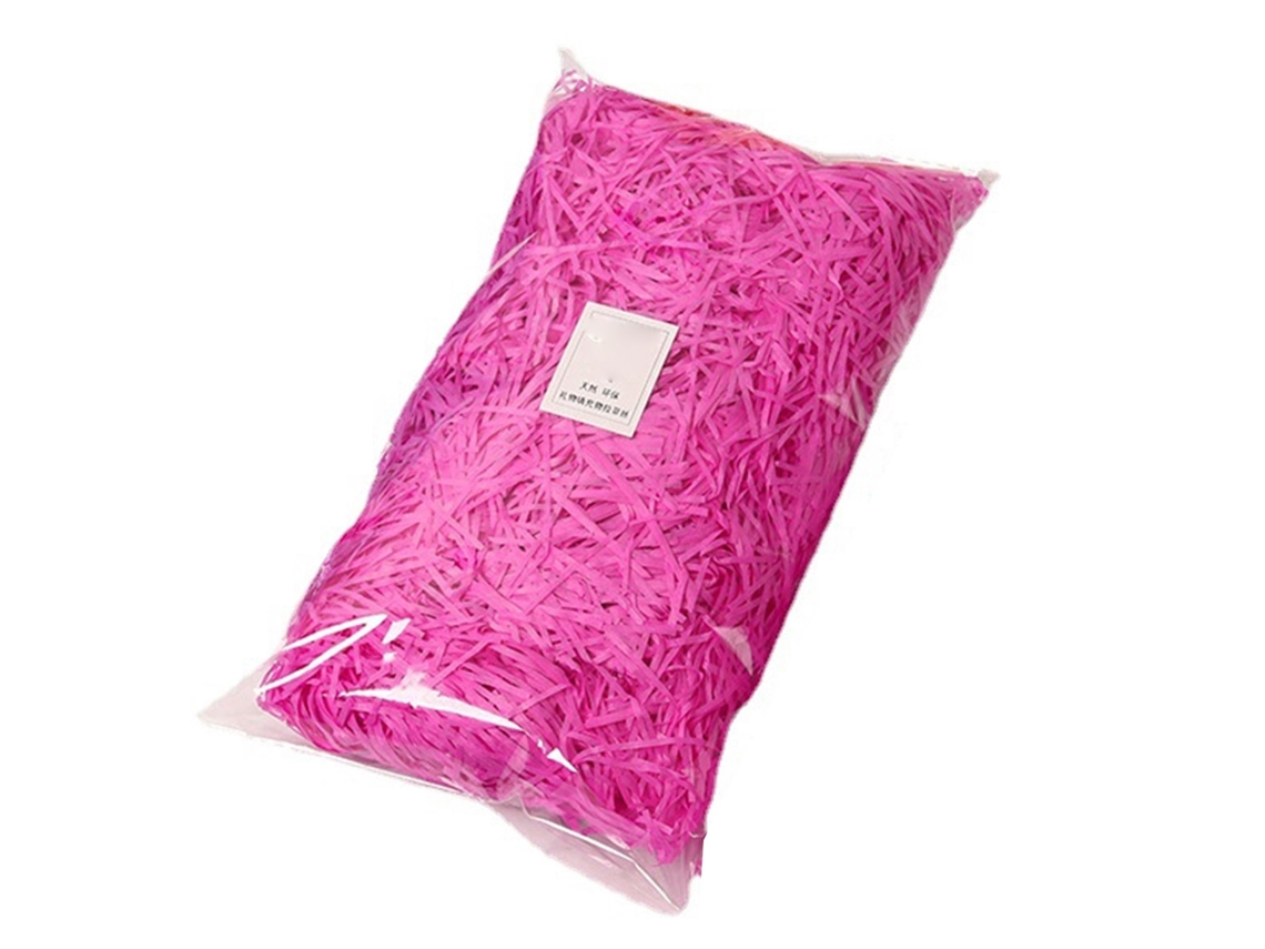 Relleno de papel pintado de rafia 100 g rosa claro