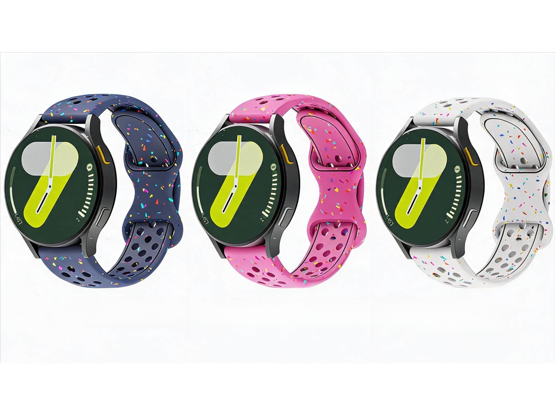Correa digital para Samsung Galaxy Watch7 de 40/44 mm (3 piezas)