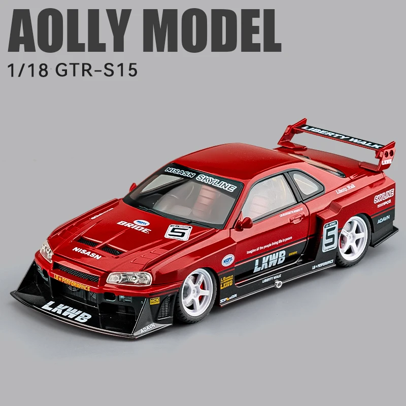 (rojo) Coche De Juguete A Escala 1:18 De Aleación, Modelo De Metal Fundido A Presión Con Sonido Y Luz.