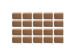 20 Protectores De Esquina De Silicona Duraderos En Forma De U Para Muebles De Bebé - Marrón
