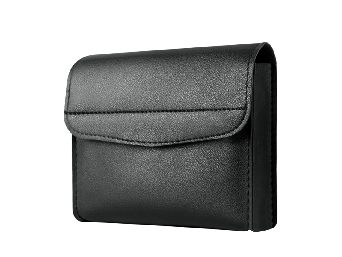 Bolsa de almacenamiento de accesorios digitales para fuente de alimentación Bolsa impermeable de PU Yuysan negra