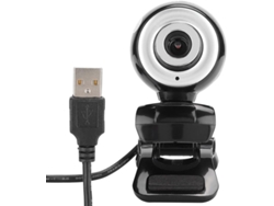 Cámara de Computadora A848 480P Micrófono Incorporado de Ángulo Ajustable Negro IKIKSO