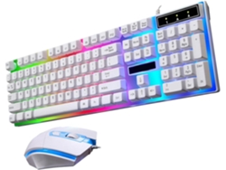Teclado Mecánico Retroiluminado Para Juegos Y Ratón Ergonómico Con Cable Para Jugadores.