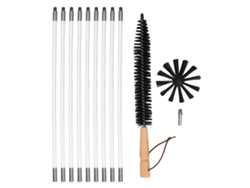 Kit de limpieza de chimeneas con 9 varillas flexibles