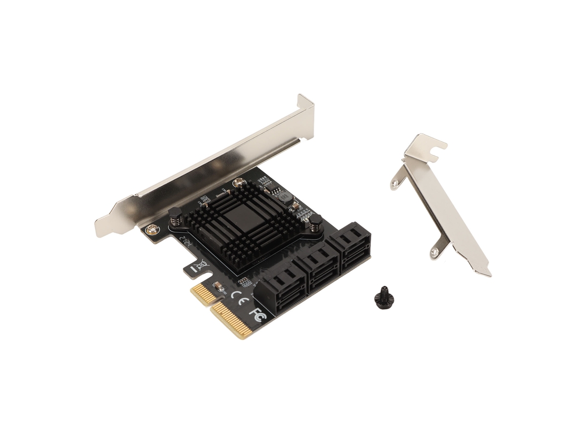 Tarjeta De Expansión Pci E A Sata 3.0 6 Puertos Adaptador Pci Express 6gbps