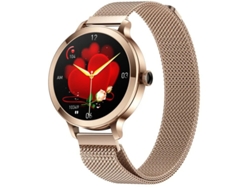 Reloj inteligente para mujer con pantalla AMOLED de 1.106 pulgadas, compatible con Android e iOS, resistente al agua, IP68 y rastreador.