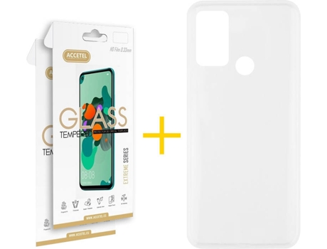 Kit Funda + 2 Protectores de Pantalla Oppo A53s ACCETEL Liso (Transparente)
